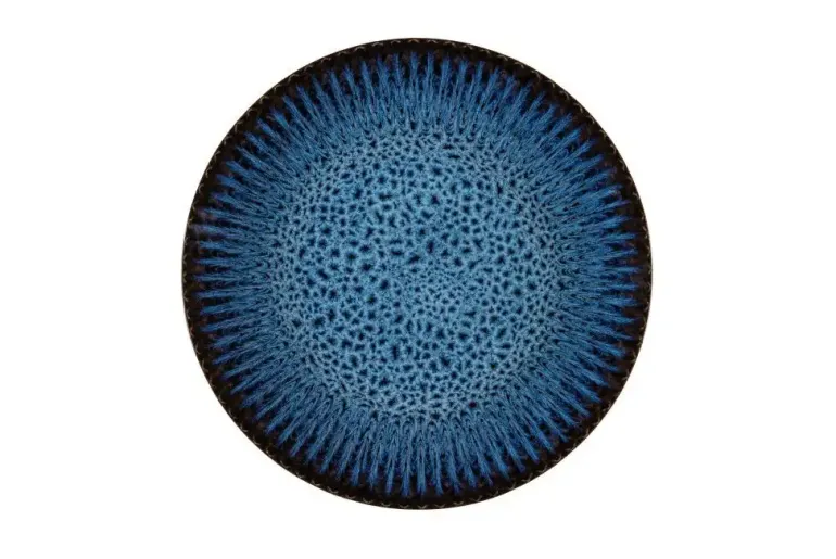 LUBIANA STONEWARE CERAMIKA / COSMOS / Talerz obiadowy 27 cm / odcień niebieskiego