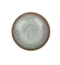 LUBIANA STONEWARE CERAMIKA / METEOR DESERT / Serwis obiadowy 54 elementy dla 18 osób / odcień piaskowo-niebieski