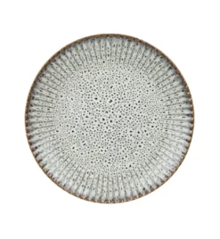 LUBIANA STONEWARE CERAMIKA / METEOR DESERT / Serwis obiadowy 54 elementy dla 18 osób / odcień piaskowo-niebieski
