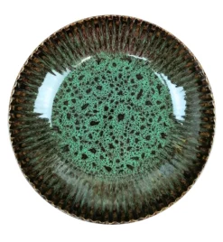 LUBIANA STONEWARE JADE ZIELONY / 6x Talerz głęboki 22 cm / odcień zieleni