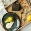 LUBIANA STONEWARE JADE ZIELONY / Talerz głęboki 22 cm / odcień zieleni
