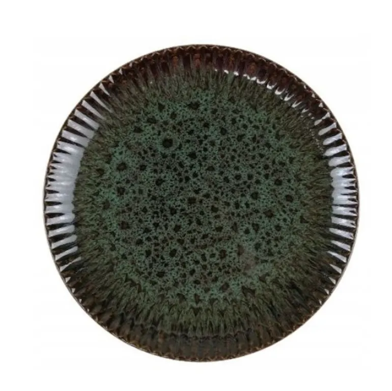 LUBIANA STONEWARE JADE ZIELONY OPK | Serwis obiadowy 12 elementów dla 4 osób | odcienie zieleni | ceramika