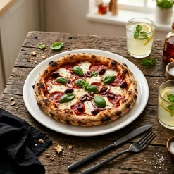 LUBIANA TINA Talerz do pizzy 32 cm | biała porcelana