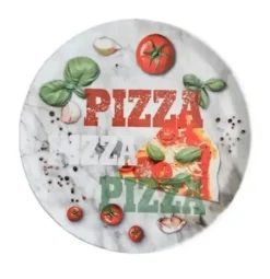 LUBIANA TINA Talerz do pizzy 33 cm | kolorowy nadruk