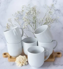LUBIANA VANILLA Kubek 550 ml | biały | porcelana luzem
