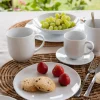 LUBIANA VANILLA Serwis obiadowo - kawowy 108 el dla 18 osób | biała porcelana