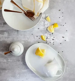 LUBIANA VANILLA Serwis obiadowy 40 el dla 12 osób | biała porcelana