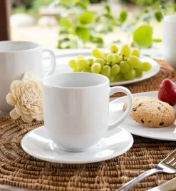 LUBIANA VANILLA Serwis obiadowo - kawowy 120 el dla 24 osób | biała porcelana