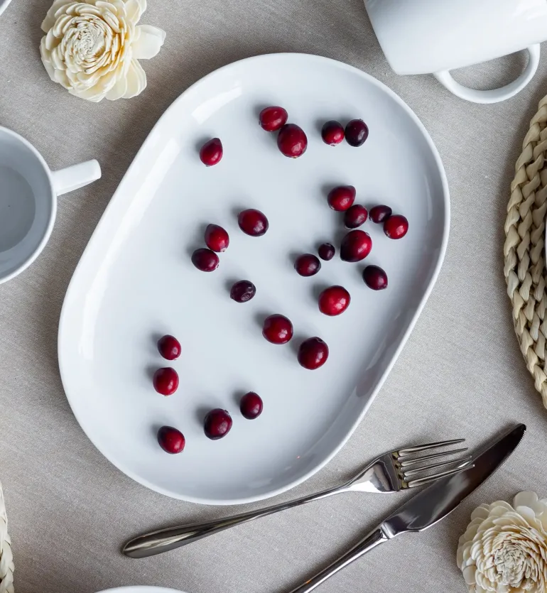 LUBIANA VANILLA Serwis obiadowo - kawowy 64 el dla 12 osób | biała porcelana