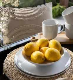 LUBIANA VANILLA Serwis obiadowo - kawowy 67 el dla 12 osób | biała porcelana
