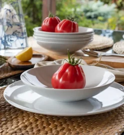 LUBIANA VANILLA Serwis obiadowo - kawowy 152 el dla 24 osób | biała porcelana