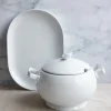 LUBIANA VANILLA Serwis obiadowo - kawowy 97 el dla 18 osób | biała porcelana