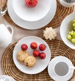 LUBIANA VANILLA Serwis obiadowy 18 el dla 6 osób | biała porcelana