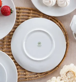 LUBIANA VANILLA Serwis obiadowo - kawowy 144 el dla 24 osób | biała porcelana