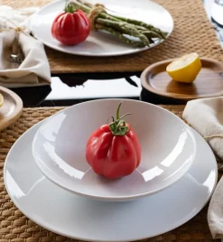 LUBIANA VANILLA Serwis obiadowy 96 el dla 24 osób | biała porcelana