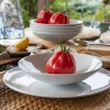 LUBIANA VANILLA Serwis obiadowy 22 el dla 6 osób | biała porcelana