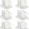 LUBIANA VANILLA 12x Filiżanka 250 ml + spodek 14 cm | biały | porcelana luzem