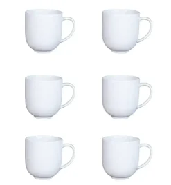 LUBIANA VANILLA 6x Kubek 550 ml | biały | porcelana luzem