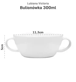LUBIANA VICTORIA Bulionówka 300 ml + spodek