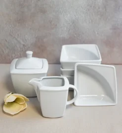 LUBIANA VICTORIA Komplet 8 dodatków serwingowych / porcelana