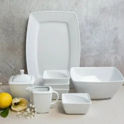 LUBIANA VICTORIA Komplet 8 dodatków serwingowych / porcelana