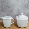 LUBIANA VICTORIA Komplet Mlecznik 150 ml + Cukiernica 300 ml z pokrywką / 3 el