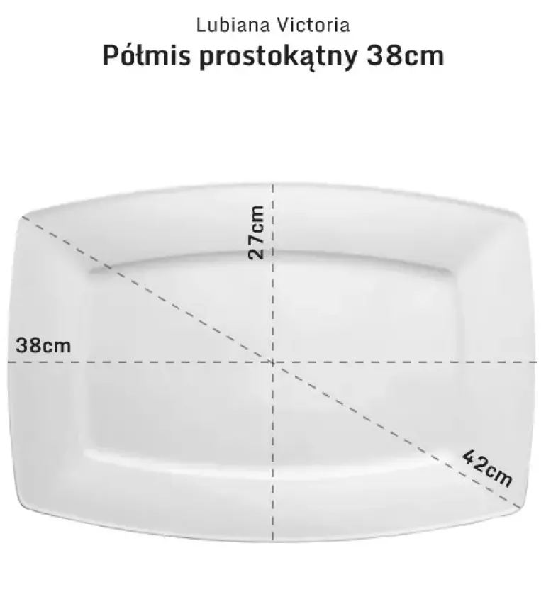 LUBIANA VICTORIA Komplet Półmisków Półmis 38 cm + 28 cm / 2 el
