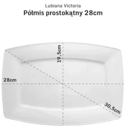 LUBIANA VICTORIA Półmis / półmisek 28 cm / porcelana