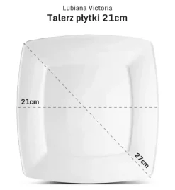 LUBIANA VICTORIA Talerz deserowy 21 cm