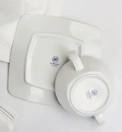 LUBIANA VICTORIA 6 x Bulionówka 300 ml + spodki / 12 el / porcelana