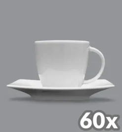 LUBIANA VICTORIA 60 x Filiżanka 200 ml + spodek / porcelana