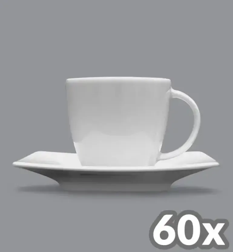 LUBIANA VICTORIA 60 x Filiżanka 200 ml + spodek / porcelana