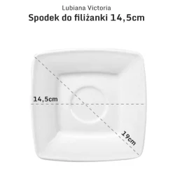 LUBIANA VICTORIA 12 x Filiżanka 200 ml + spodki / 24 el / porcelana