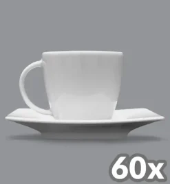 LUBIANA VICTORIA 60 x Filiżanka 250 ml + spodek / porcelana