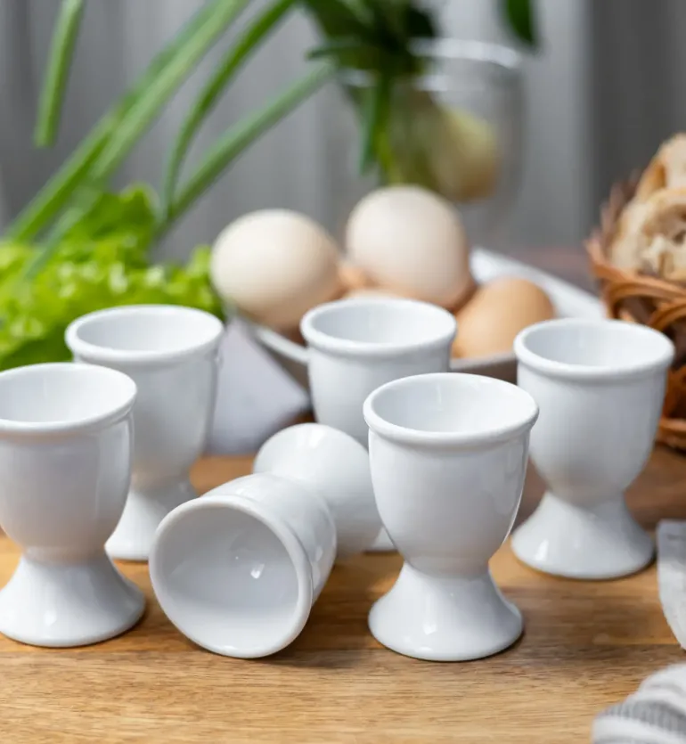 LUBIANA VICTORIA 6 x kieliszek do jajek / porcelana