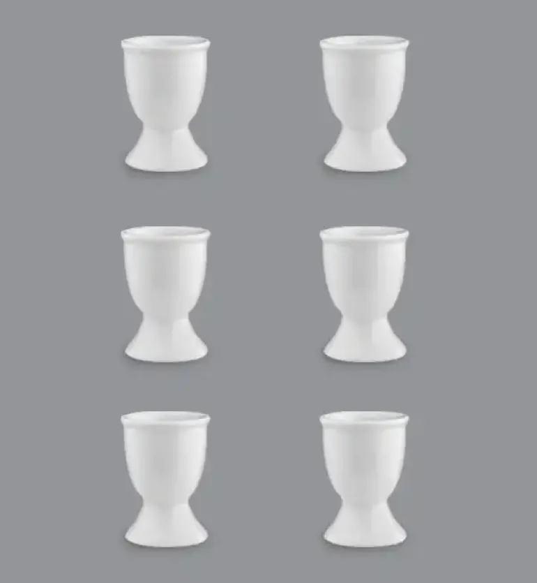 LUBIANA VICTORIA 6 x kieliszek do jajek / porcelana