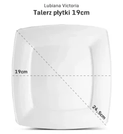 LUBIANA VICTORIA 120 x Talerz deserowy 19 cm