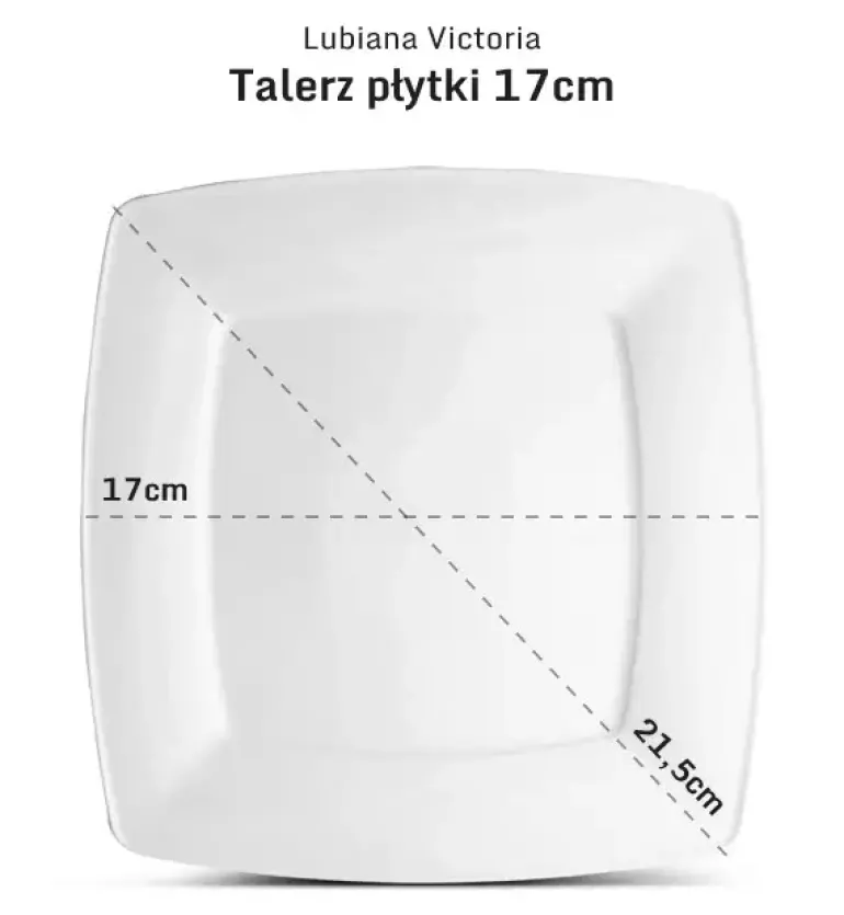 LUBIANA VICTORIA x 120 Talerz deserowy 17 cm
