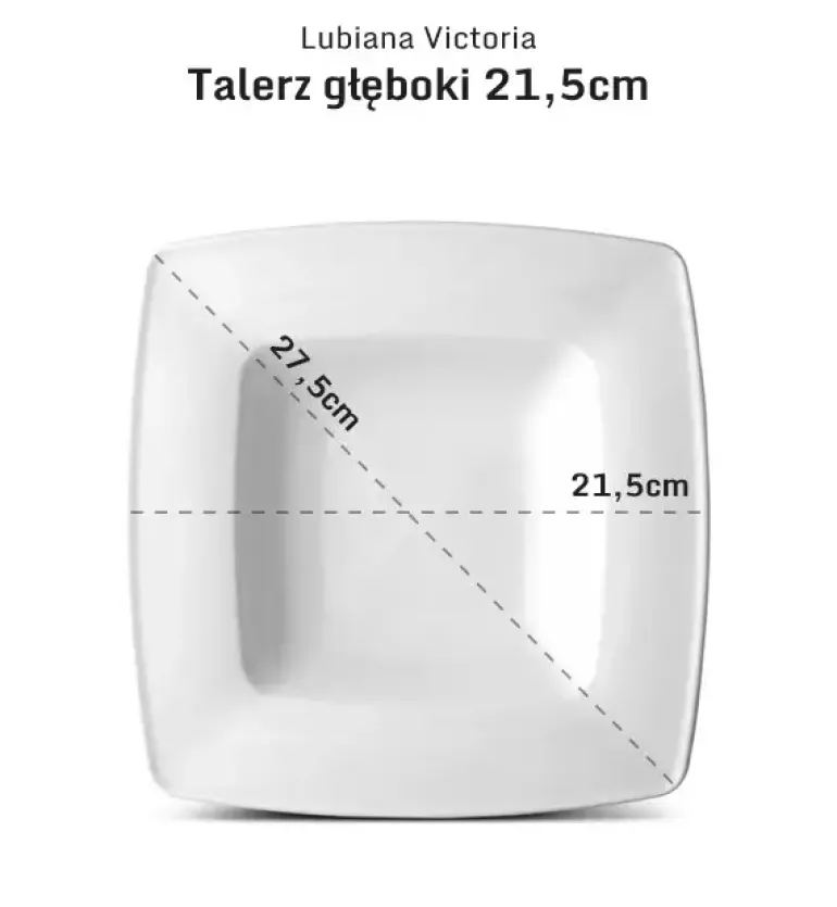 LUBIANA VICTORIA 30 x Talerz głęboki 21,5 cm