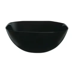 LUMINARC CARINE BLACK 6x Salaterka kwadratowa 27 cm | szkło hartowane