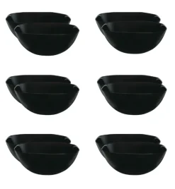 LUMINARC CARINE BLACK 12x Salaterka kwadratowa 27 cm | szkło hartowane