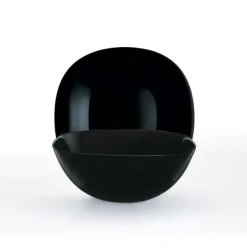 LUMINARC CARINE BLACK 12x Salaterka kwadratowa 27 cm | szkło hartowane