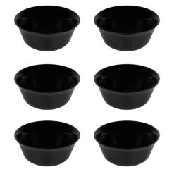 LUMINARC CARINE BLACK 6x Salaterka 12 cm | szkło hartowane