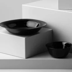 LUMINARC CARINE BLACK 12x Salaterka 12 cm | szkło hartowane