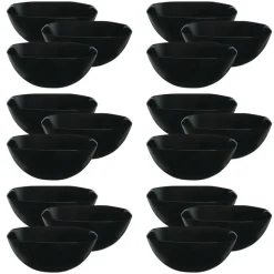 LUMINARC CARINE BLACK 18x Salaterka kwadratowa 27 cm | szkło hartowane