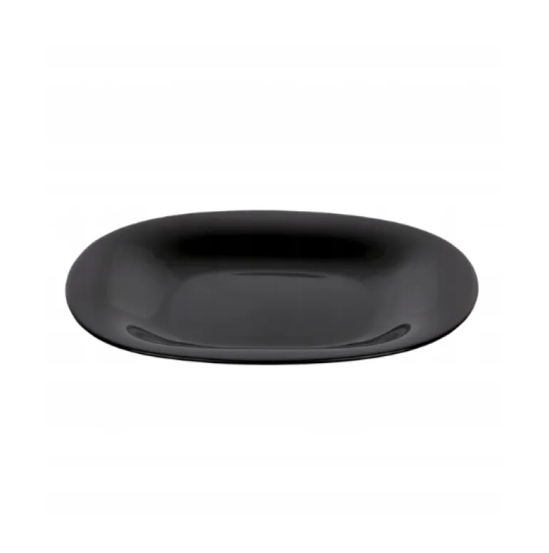LUMINARC CARINE BLACK 12x Talerz deserowy 19 cm | szkło hartowane