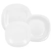 LUMINARC CARINE WHITE Serwis obiadowy 36 el dla 12 os / szkło