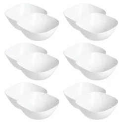 LUMINARC CARINE WHITE 12x Salaterka 14 cm | szkło hartowane