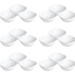 LUMINARC CARINE WHITE 18x Salaterka 14 cm | szkło hartowane