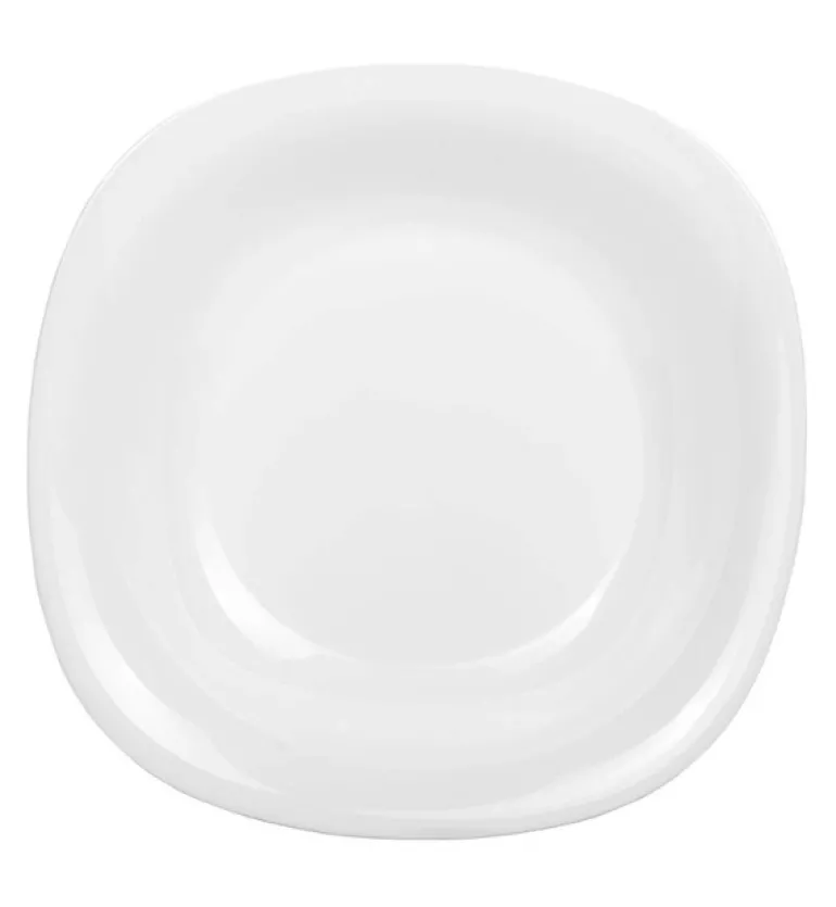 LUMINARC CARINE WHITE 6x Talerz głęboki 21 cm | szkło hartowane